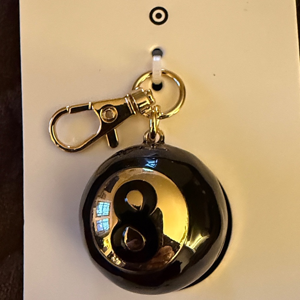 8 Ball Bag Charm Keychain - kate spade new york x Target Gold/Black